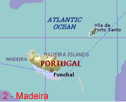 Map of Madeira islands